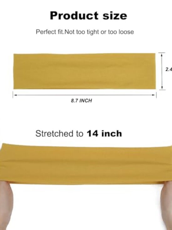 9Pcs Headbands for women Non Slip Headband, Soft Elastic Hair Bands for Women